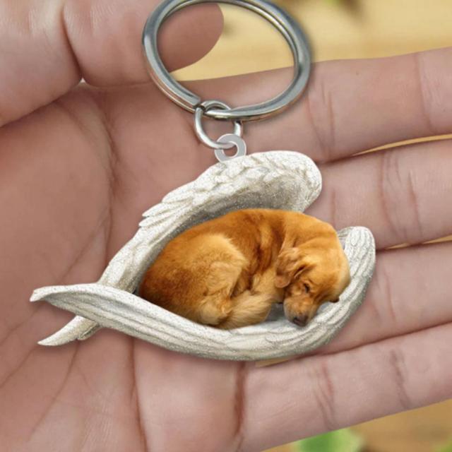 Dog Sleeping Angel Keychains - My Best Home Store