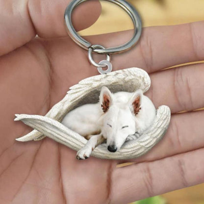 Dog Sleeping Angel Keychains - My Best Home Store