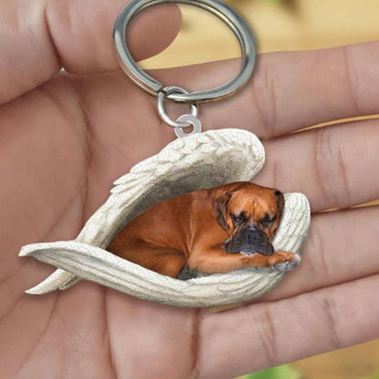 Dog Sleeping Angel Keychains - My Best Home Store