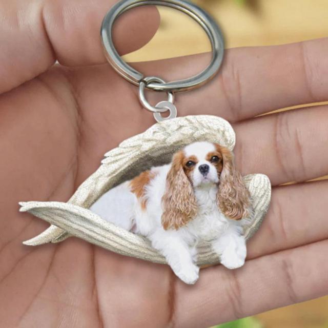 Dog Sleeping Angel Keychains - My Best Home Store