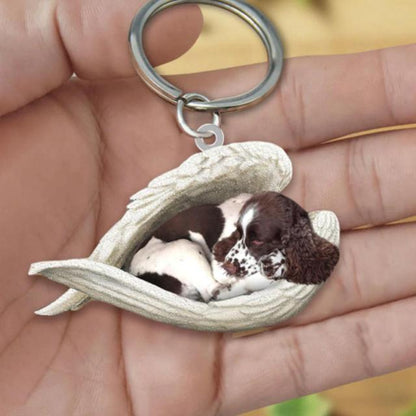 Dog Sleeping Angel Keychains - My Best Home Store