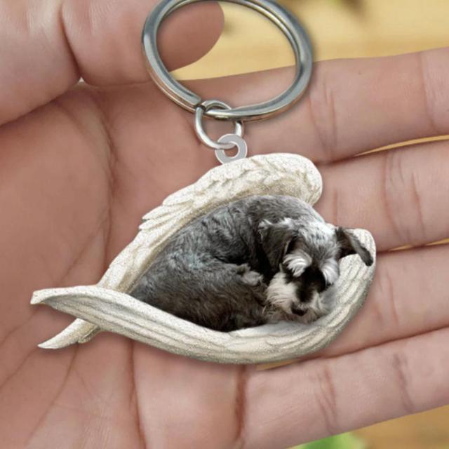 Dog Sleeping Angel Keychains - My Best Home Store