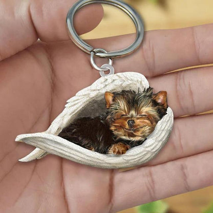 Dog Sleeping Angel Keychains - My Best Home Store