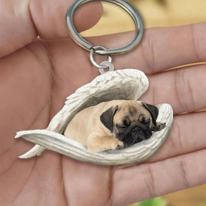 Dog Sleeping Angel Keychains - My Best Home Store