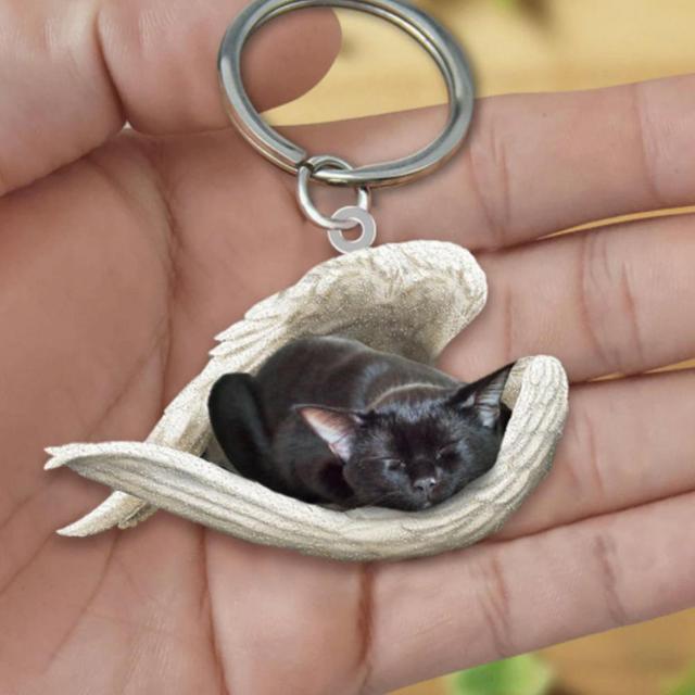 Dog Sleeping Angel Keychains - My Best Home Store