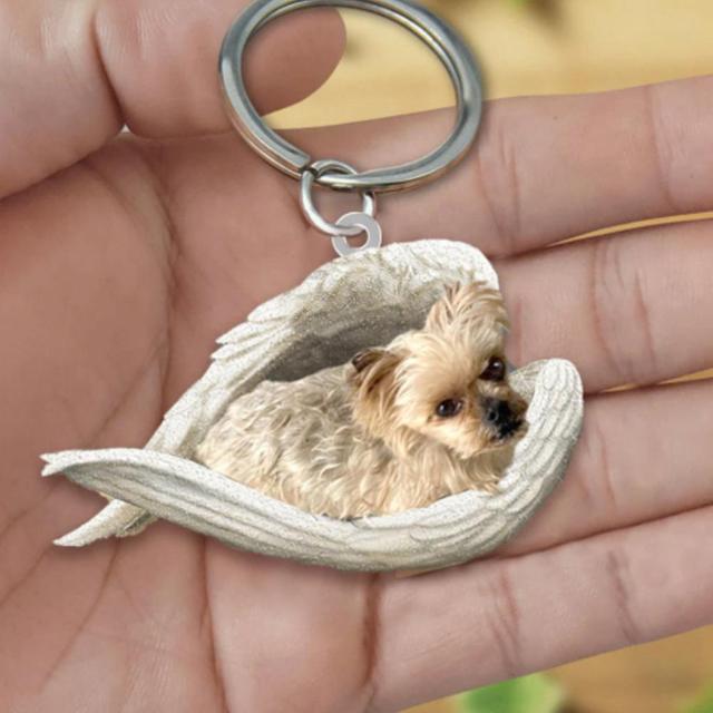 Dog Sleeping Angel Keychains - My Best Home Store