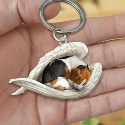 Dog Sleeping Angel Keychains - My Best Home Store