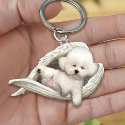 Dog Sleeping Angel Keychains - My Best Home Store