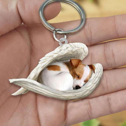 Dog Sleeping Angel Keychains - My Best Home Store