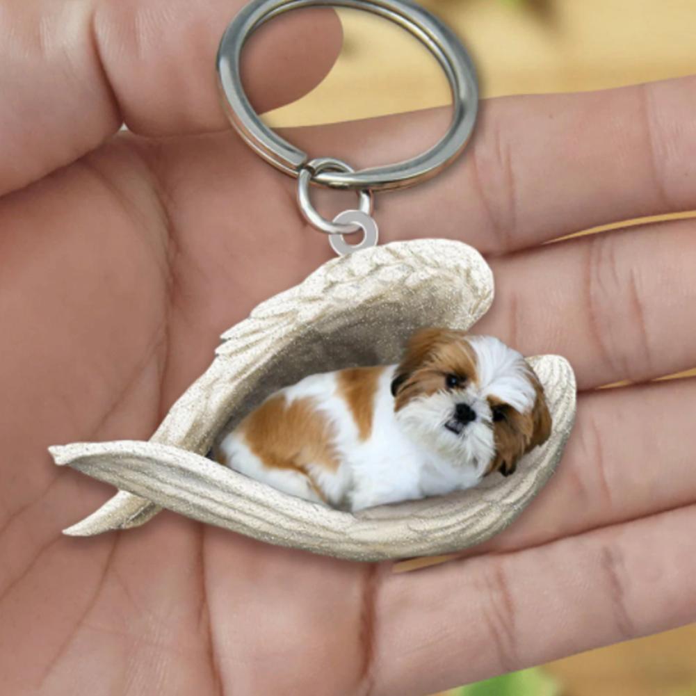 Dog Sleeping Angel Keychains - My Best Home Store